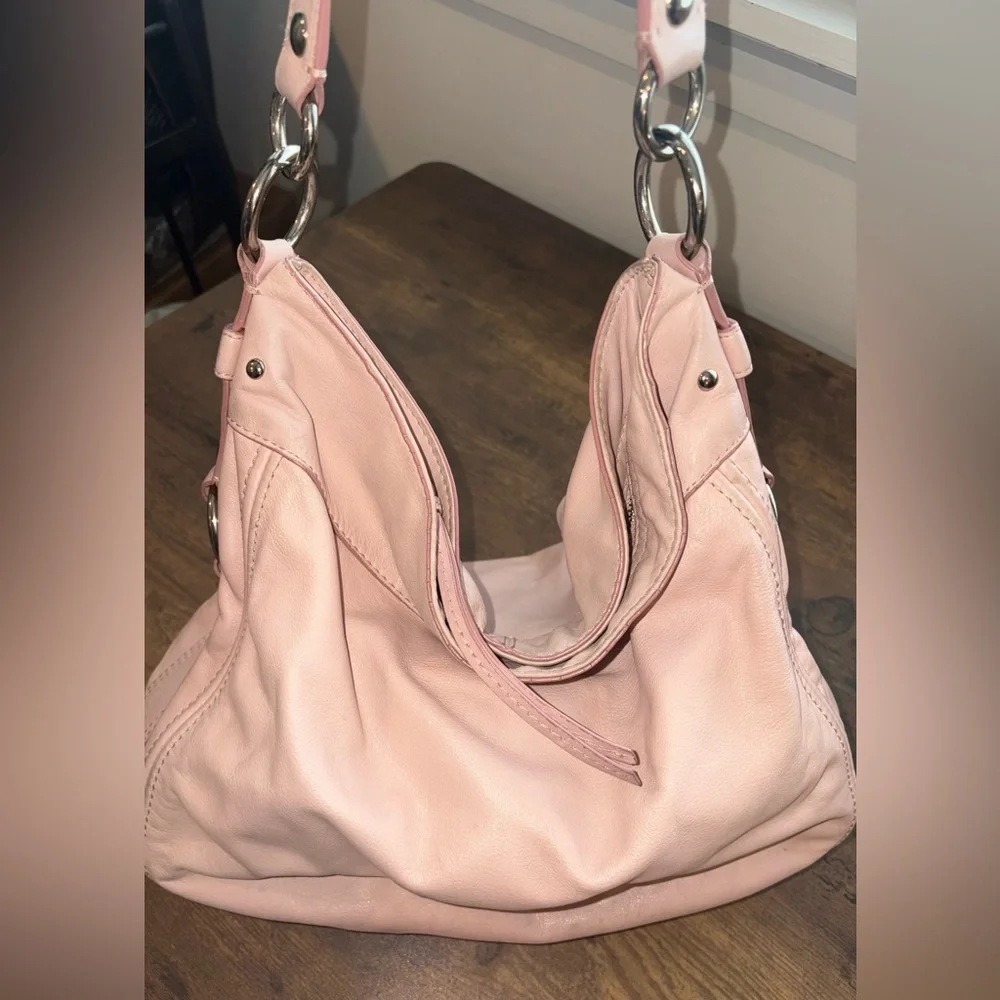 Coach Leather Blush Hobo Shoulder Bag - Picture 7 of 16
